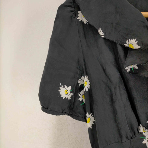 マークジェイコブス MARC JACOBS THE LOVE DRESS シルク100 フリルデザイン 花柄ワンピース レディース 00