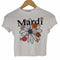 マルディメクルディ Mardi Mercredi 23SS CROPPED TSHIRT FLOWERMARDI BLOSSOM レディース ONE SIZE