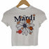マルディメクルディ Mardi Mercredi 23SS CROPPED TSHIRT FLOWERMARDI BLOSSOM レディース ONE SIZE