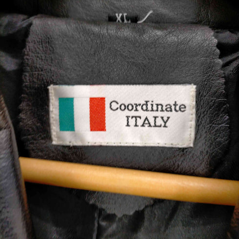 coordinate ITALY レザーステンカラーコート メンズ JPN:XL
