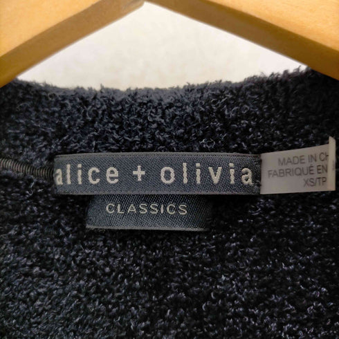 アリスオリビア alice + olivia CLASSICS パフスリーブ ショートスリーブニットカーディガン レディース import:XS