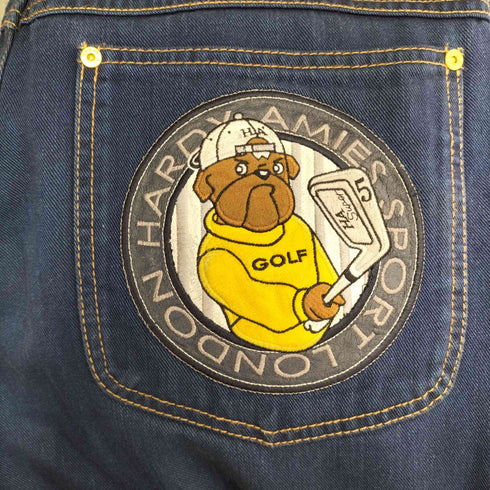 ハーディエイミス HARDY AMIES SPORT GOLF EMBROIDERY DENIM PANTS メンズ 95