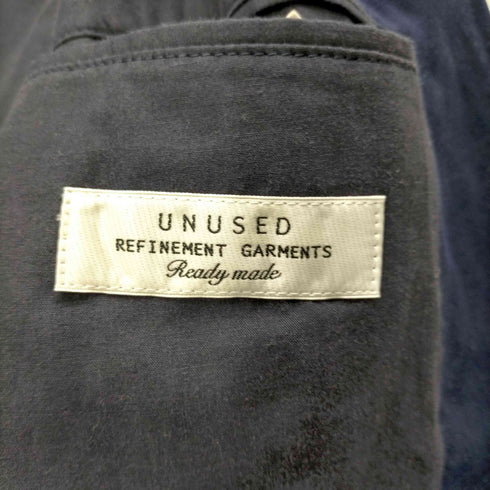 アンユーズド UNUSED REFINEMENT GARMENTS 背抜き 1B コットン テーラードジャケット メンズ JPN:2
