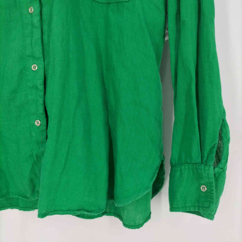 ザラ ZARA リネンスキッパーシャツ レディース import:L