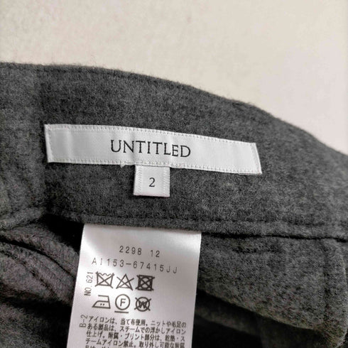 アンタイトル UNTITLED ウールワイドパンツ レディース JPN:2