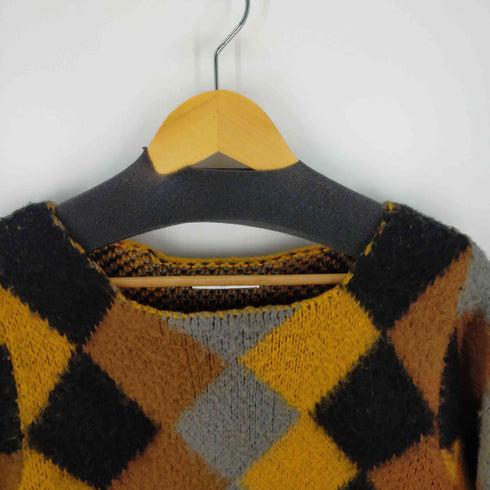スライ SLY MOHAIR LIKE アーガイル ローゲージ TOPS レディース JPN:1