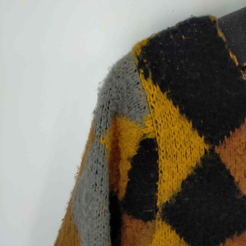 スライ SLY MOHAIR LIKE アーガイル ローゲージ TOPS レディース JPN:1