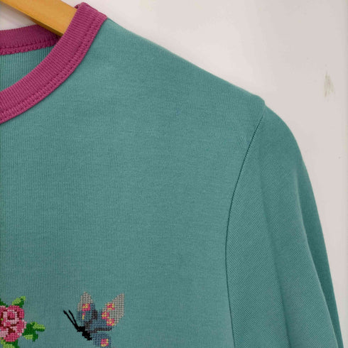 マウジー moussy EMBROIDERY MESSAGE Tシャツ レディース FREE