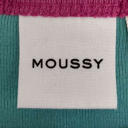 マウジー moussy EMBROIDERY MESSAGE Tシャツ レディース FREE