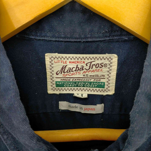 マクバトロス Macba Tros ROUND COLLAR WORK SHIRTS メンズ LL