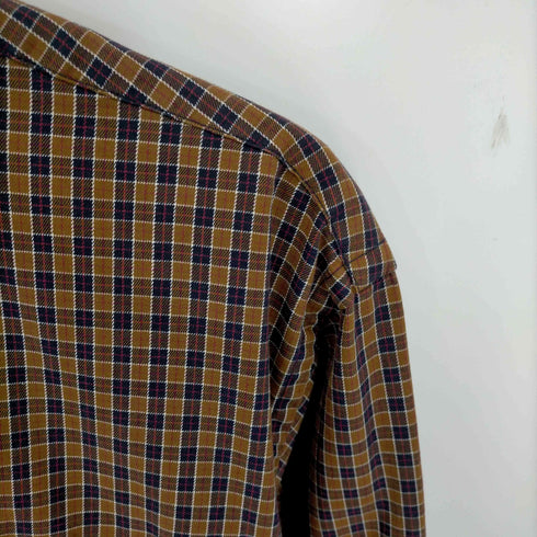 エディーバウアー Eddie Bauer 白タグ チェック ボタンダウンシャツ メンズ import:S