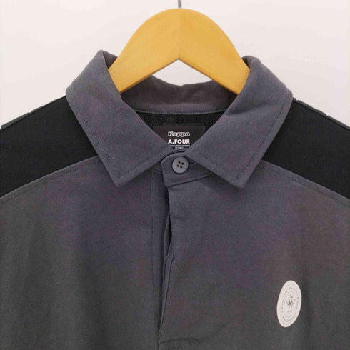 カッパ Kappa ロゴパッチ サイドライン L/S ポロ シャツ メンズ JPN:L