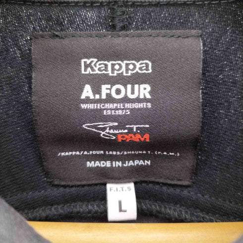 カッパ Kappa ロゴパッチ サイドライン L/S ポロ シャツ メンズ JPN:L