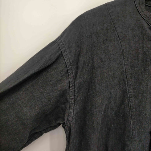オーディナリーフィッツ Ordinary fits リネンスタンドカラーロングシャツ メンズ JPN:1