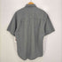 エディーバウアー Eddie Bauer 白タグ ボタンダウンチェックシアサッカー半袖シャツ メンズ import:S