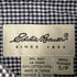 エディーバウアー Eddie Bauer 白タグ ボタンダウンチェックシアサッカー半袖シャツ メンズ import:S
