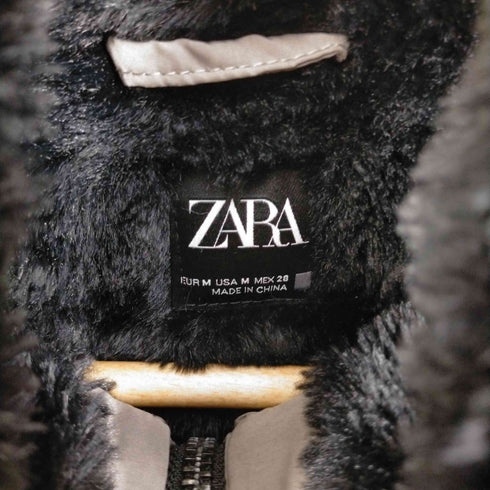 ザラ ZARA 裏地ファーダウンジャケット レディース import:M