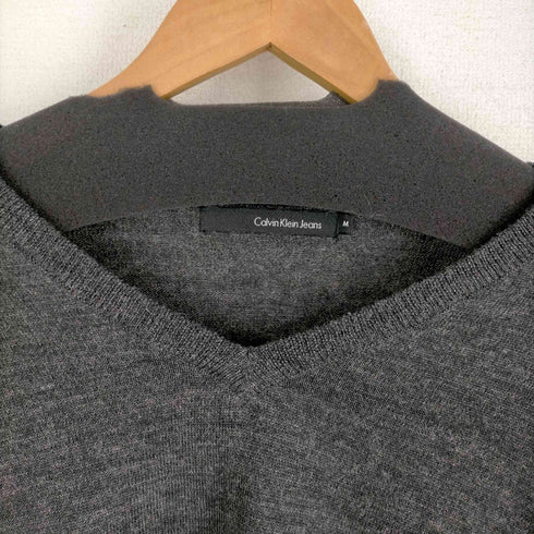 カルバンクラインジーンズ Calvin Klein Jeans Vネック アクリルウールニット レディース import:M