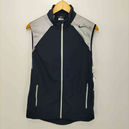 ナイキ NIKE Y2K デタッチャブル変形 マルチギミックバイカラーシルバートラックジャケット 裾ドローコード SWOOSH DRI-FIT DETACHABLE JACKET メンズ JPN:L