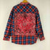 HOTNATE バックペイズリー 切りっぱなし L/S ネルシャツ メンズ JPN:L