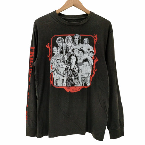 STRENGER THINGS クルーネック 長袖Tシャツ メンズ import:L