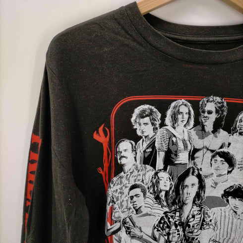 STRENGER THINGS クルーネック 長袖Tシャツ メンズ import:L