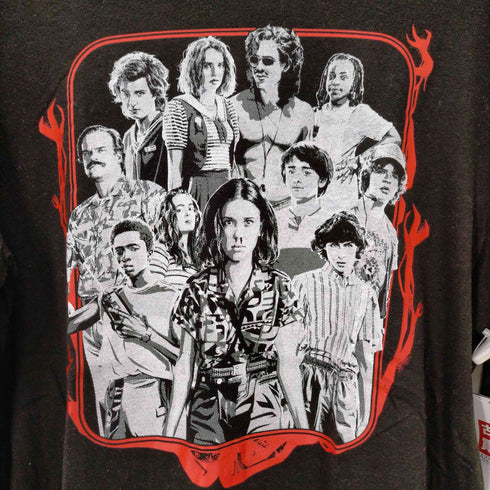 STRENGER THINGS クルーネック 長袖Tシャツ メンズ import:L