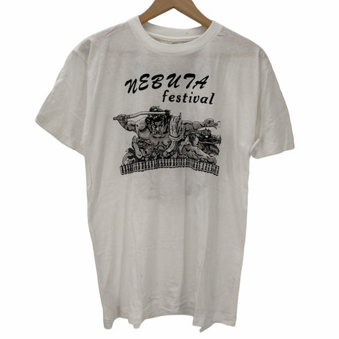 ねぶた祭 両面プリントクルーネックTシャツ メンズ
