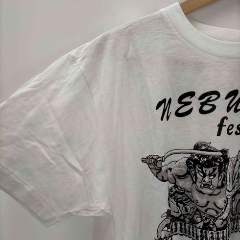 ねぶた祭 両面プリントクルーネックTシャツ メンズ