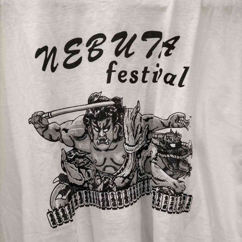 ねぶた祭 両面プリントクルーネックTシャツ メンズ