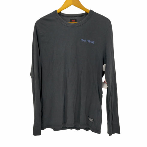 リーバイス Levis PEAK FREAKS 両面プリントクルーネックL/S Tシャツ メンズ import:S