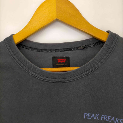 リーバイス Levis PEAK FREAKS 両面プリントクルーネックL/S Tシャツ メンズ import:S