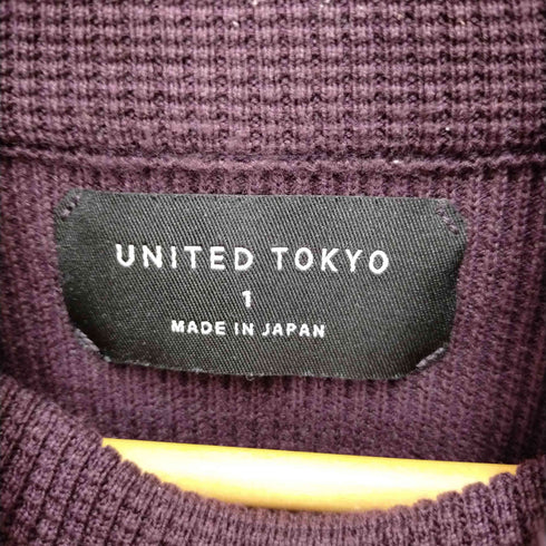 ユナイテッドトウキョウ UNITED TOKYO タックワッフルタートルニット メンズ 1