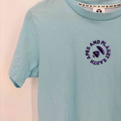 エーエイプバイアベイシングエイプ Aape BY BATHING APE APE Logo Embossed Cotton Jersey T-Shirt Y2K レディース JPN:M