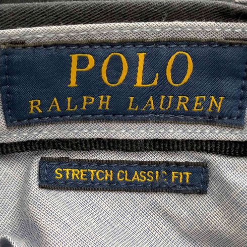 ポロラルフローレン POLO RALPH LAUREN STRETCH CLASSIC FIT ノータックパンツ メンズ 33/32