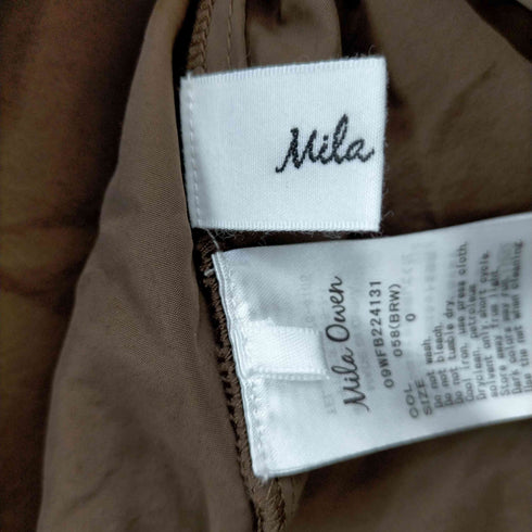 ミラオーウェン Mila Owen ボウタイラッフルブラウス レディース O