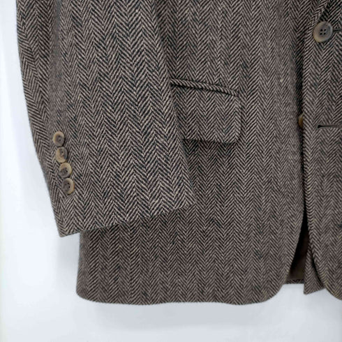 ビルブラス BILL BLASS USA製 2B ヘリンボーン テーラードジャケット メンズ