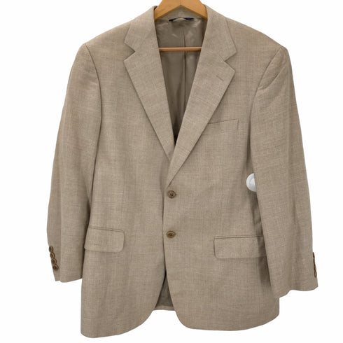 ブルックスブラザーズ BROOKS BROTHERS イタリア製 シルクリネン混 2Bテーラードジャケット メンズ 41S