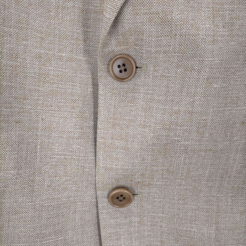 ブルックスブラザーズ BROOKS BROTHERS イタリア製 シルクリネン混 2Bテーラードジャケット メンズ 41S