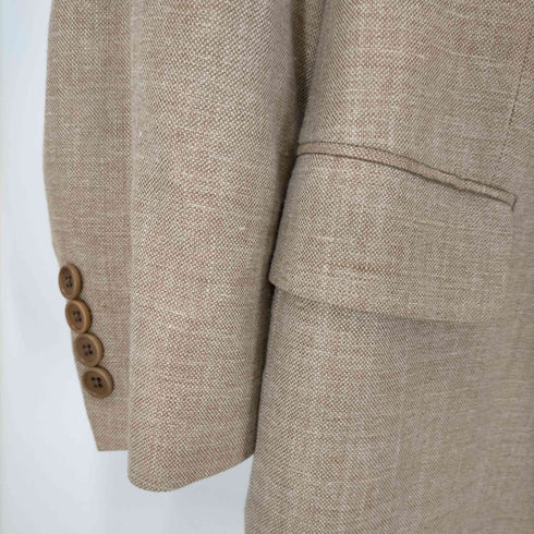 ブルックスブラザーズ BROOKS BROTHERS イタリア製 シルクリネン混 2Bテーラードジャケット メンズ 41S
