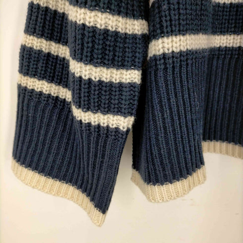 ビーミングバイビームス B:MING by BEAMS ボーダー 肩ボタン プルオーバー ニット レディース ONE SIZE