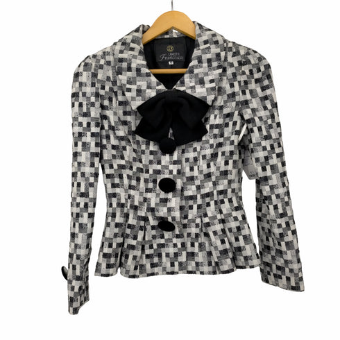 ランチェッティ LANCETTI francesca リボン装飾ジャケット レディース FR:40