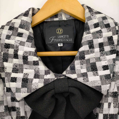 ランチェッティ LANCETTI francesca リボン装飾ジャケット レディース FR:40