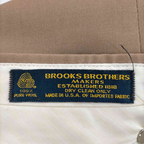 ブルックスブラザーズ BROOKS BROTHERS USA製 ウール ノータックスラックスパンツ メンズ US:34-35