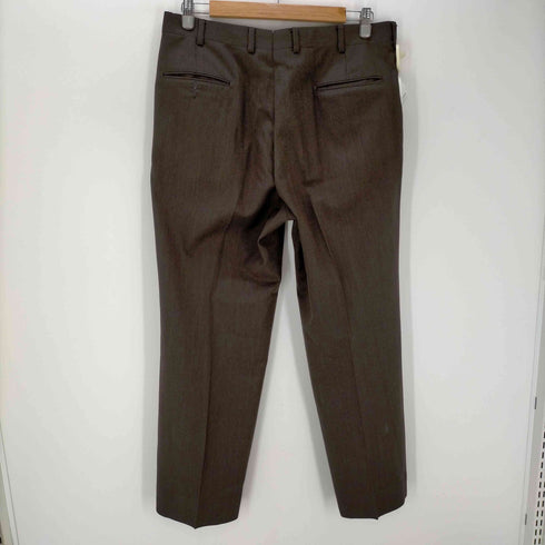 ブルックスブラザーズ BROOKS BROTHERS USA製 タロンジップ ウール ノータックスラックスパンツ メンズ US:34-35