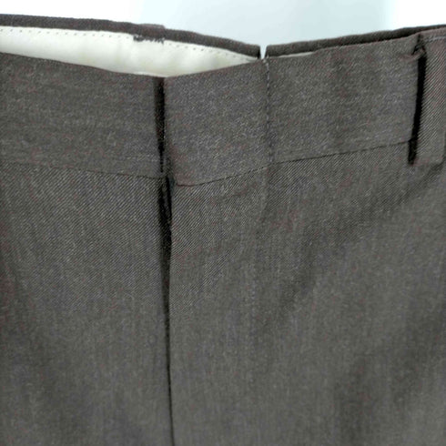 ブルックスブラザーズ BROOKS BROTHERS USA製 タロンジップ ウール ノータックスラックスパンツ メンズ US:34-35