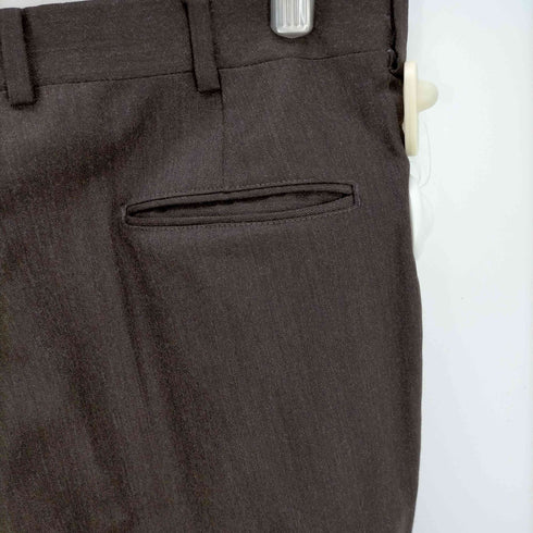ブルックスブラザーズ BROOKS BROTHERS USA製 タロンジップ ウール ノータックスラックスパンツ メンズ US:34-35