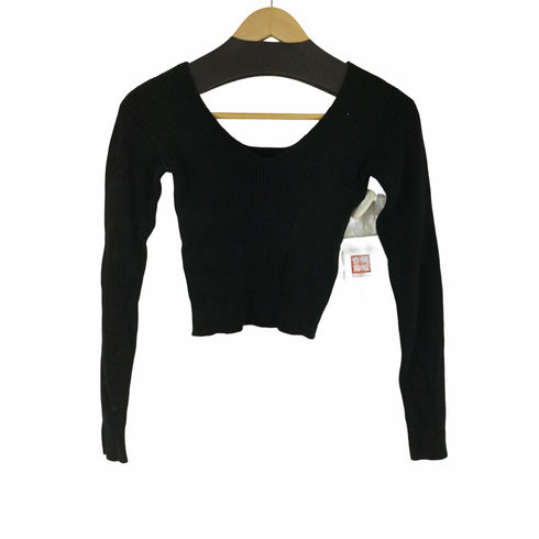 ジュエミ Juemi Basic V neck long sleeve レーヨンナイロン リブニットトップス レディース FREE