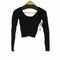 ジュエミ Juemi Basic V neck long sleeve レーヨンナイロン リブニットトップス レディース FREE