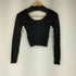 ジュエミ Juemi Basic V neck long sleeve レーヨンナイロン リブニットトップス レディース FREE